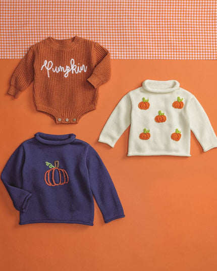 Kids pumpkin sweaters