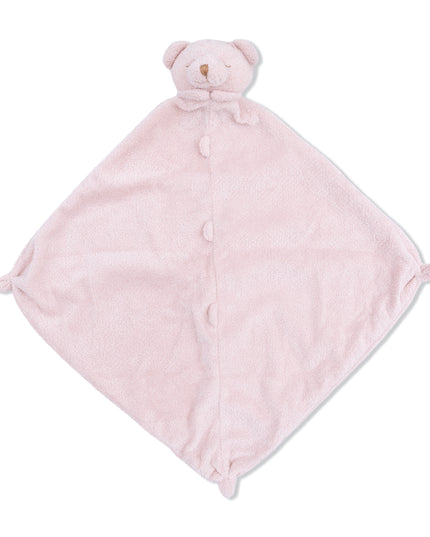 Blush Pink Bear Baby Lovey Blanket