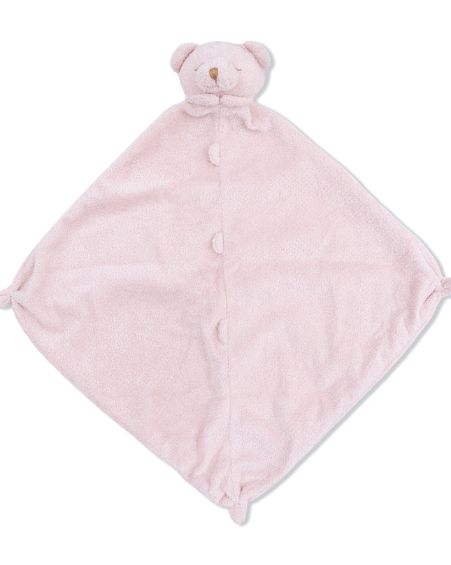 Blush Pink Bear Baby Lovey Blanket