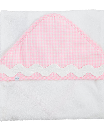 Pink Gingham Hooded Baby Towel