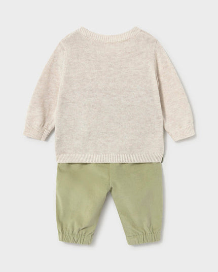 Children's sweater and pants set with farm design