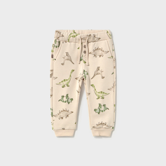 Children's jogger pants with dinosaur print 