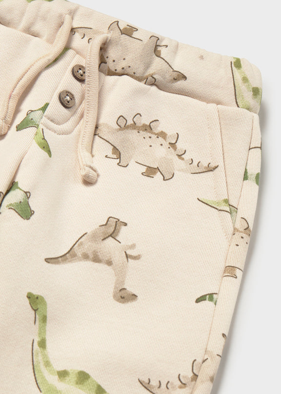 Children's jogger pants with dinosaur print 