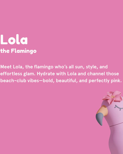 Pink Flamingo Water Bottle