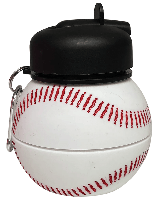 Collapsible Baseball Water Bottle - Giggles & Glitter