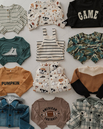 Flatly of new children's fall clothing