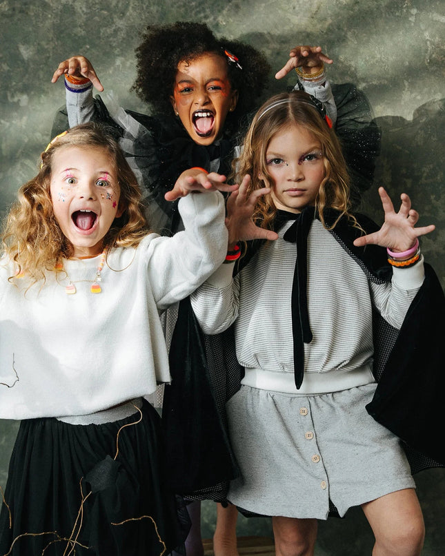 Girls dressed up for halloween