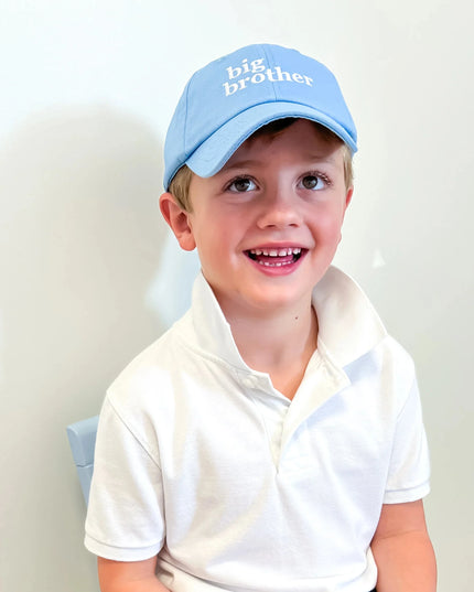 Big Brother Blue Baseball Hat - Giggles & Glitter