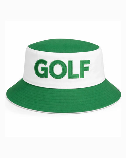 Green and White Golf Bucket Hat