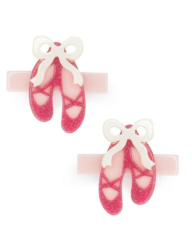 Pink Ballet Slipper Hair Clips (Set of 2) - Giggles & Glitter