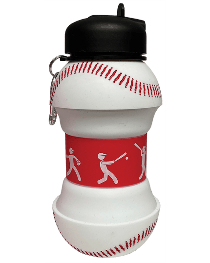 Collapsible Baseball Water Bottle - Giggles & Glitter