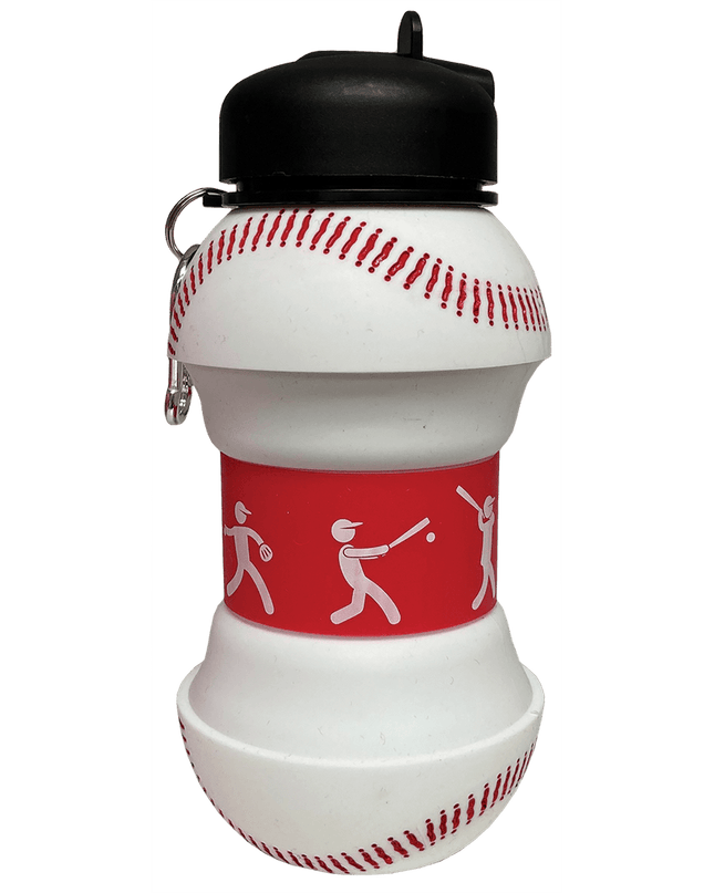 Collapsible Baseball Water Bottle - Giggles & Glitter