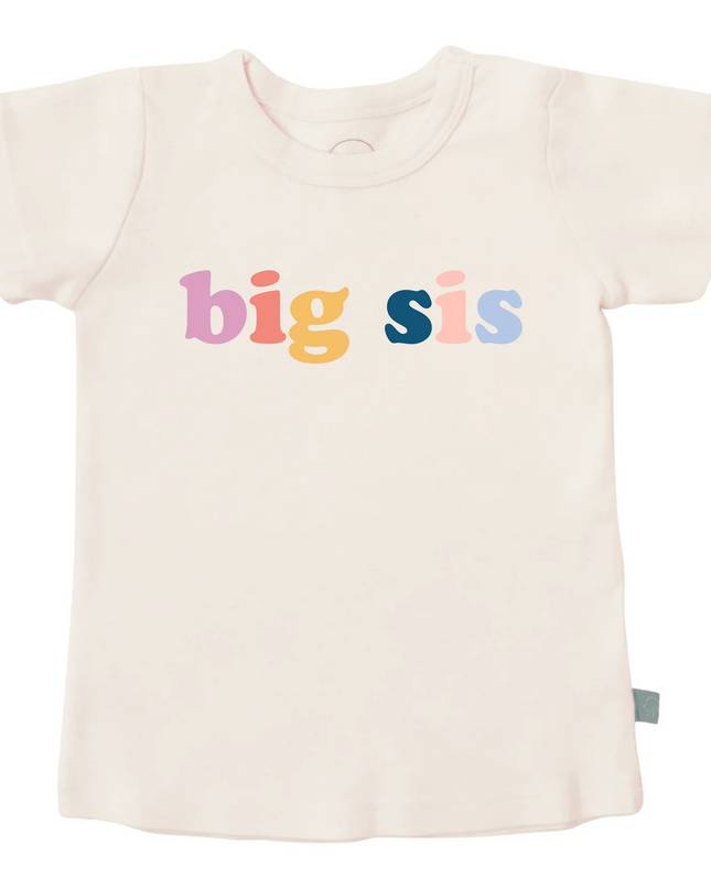 Organic Cotton "Big Sis" Toddler T-Shirt - Giggles & Glitter