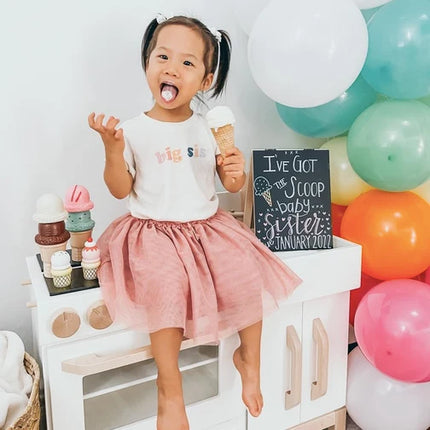 Organic Cotton "Big Sis" Toddler T-Shirt - Giggles & Glitter
