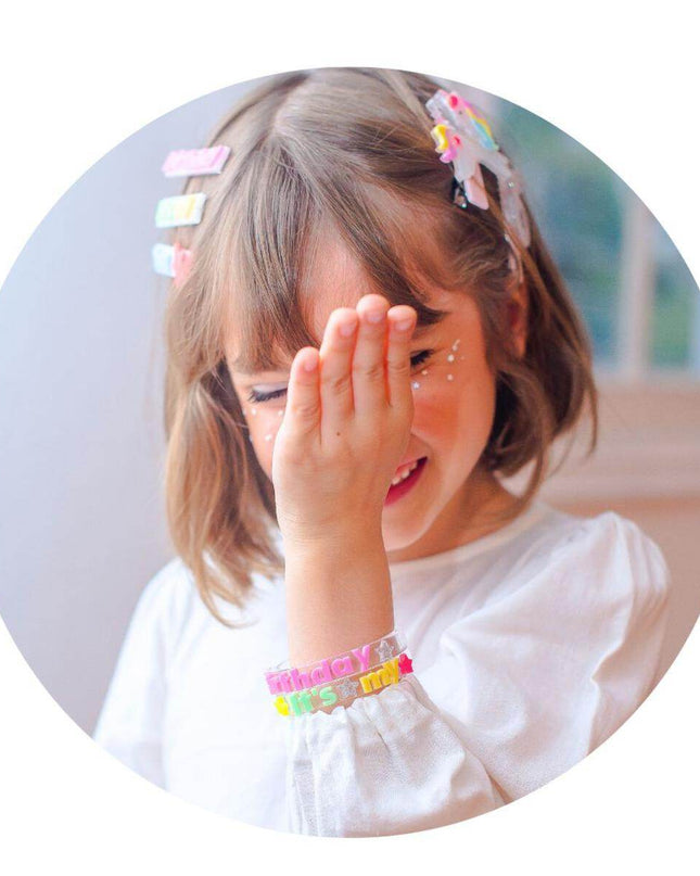 It's My Birthday Bangles (Set of 3) - Giggles & Glitter