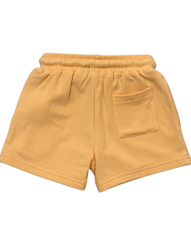 Yellow shorts with back pocket