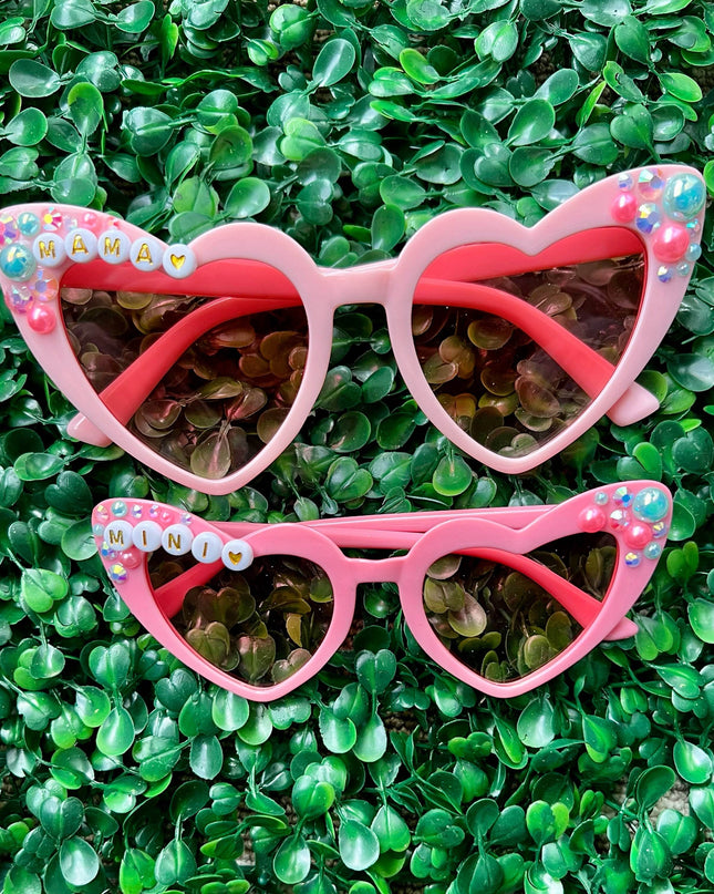 Pink Mama and Mini Heart Sunglass - Giggles & Glitter