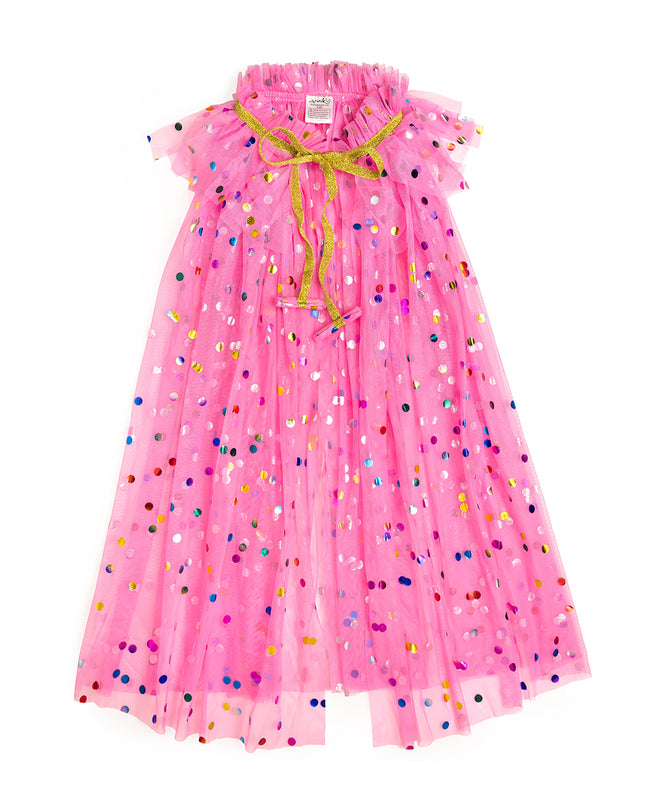 Pink Raspberry Confetti Cape - Giggles & Glitter