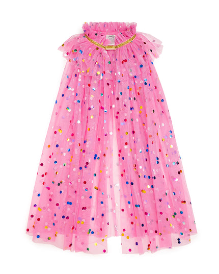 Pink Raspberry Confetti Cape - Giggles & Glitter
