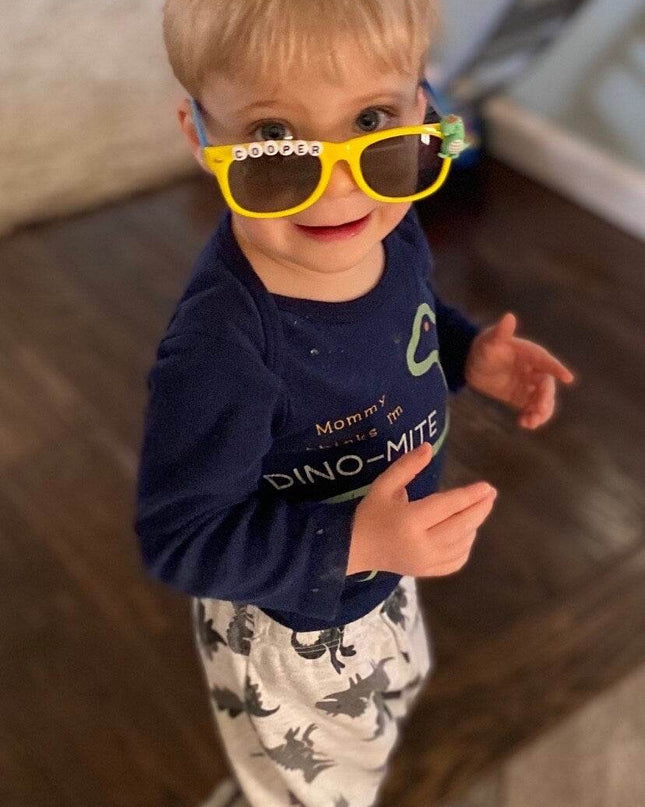 Personalized Children’s Sunglasses - Dinosaurs - Giggles & Glitter