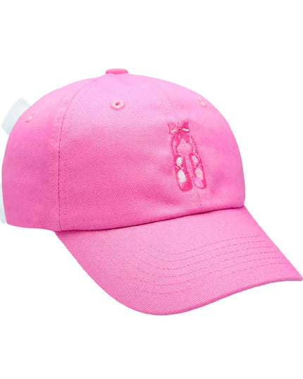 Pink Ballet Slippers Bow Baseball Hat