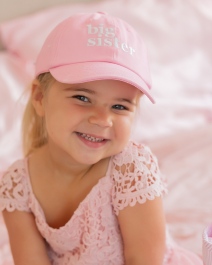 Big Sister Bow Baseball Hat - Giggles & Glitter