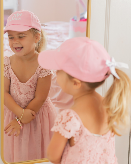 Big Sister Bow Baseball Hat - Giggles & Glitter