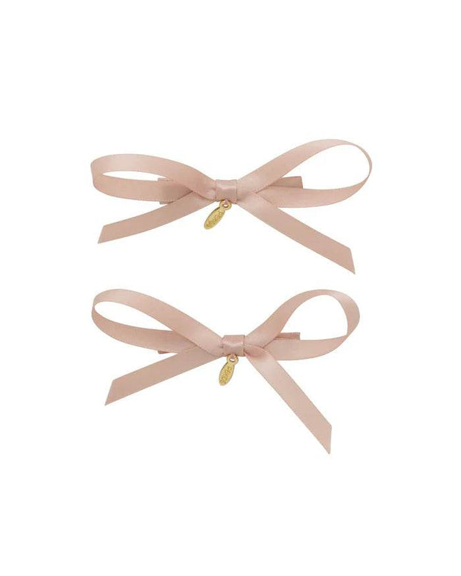 Project 6 NY Gerber Bow Clip Set - Vanilla (Set of 2) - Giggles & Glitter