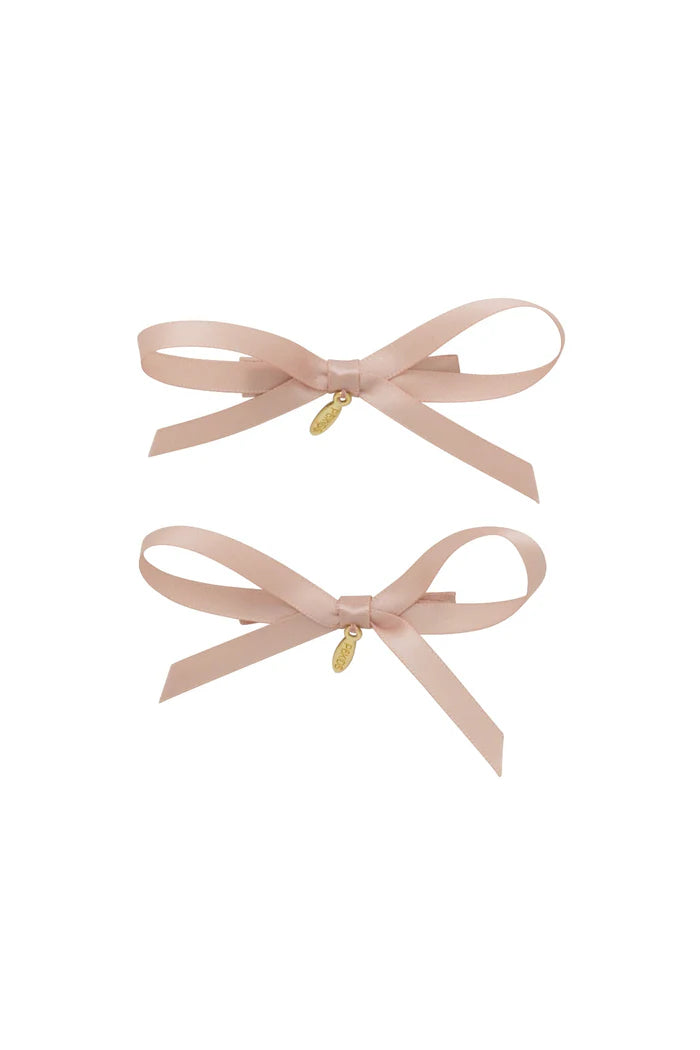 Project 6 NY Gerber Bow Clip Set - Vanilla (Set of 2)