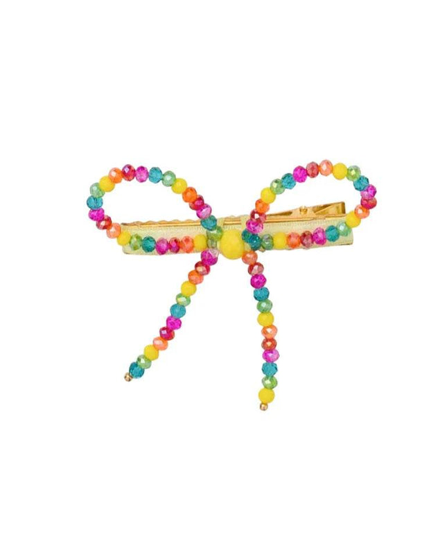 Project 6 NY Rainbow Glass Bow Clip - Giggles & Glitter