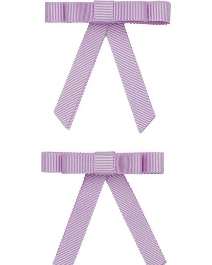 Project 6 NY Grossgrain Bow Clip Set - Lilac (Set of 2) - Giggles & Glitter