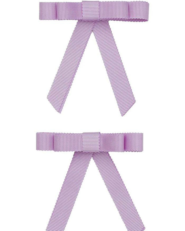Project 6 NY Grossgrain Bow Clip Set - Lilac (Set of 2) - Giggles & Glitter