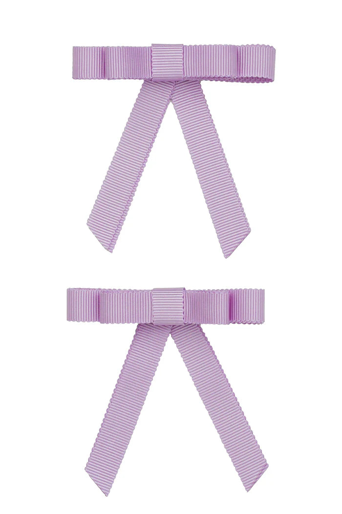 Project 6 NY Grossgrain Bow Clip Set - Lilac (Set of 2)