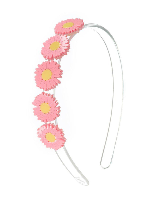 Pink Daisies Headband - Giggles & Glitter