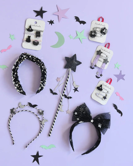 A collection of halloween accessories