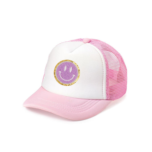 Sweet Wink Smiley Patch Trucker Hat