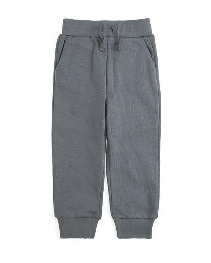 Slate grey drawstring jogger pants