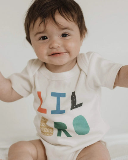 Organic Cotton "Lil Bro" Baby Onesie - Giggles & Glitter