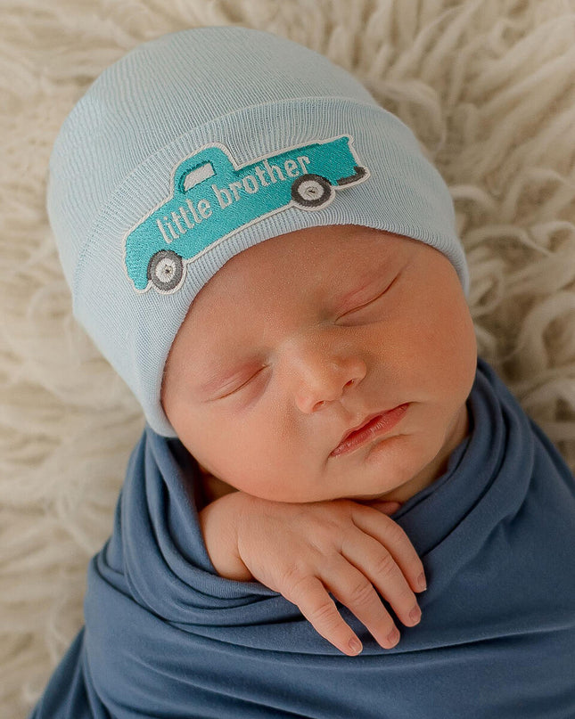 ILYBEAN "Little Brother" Truck Baby Hat - Giggles & Glitter