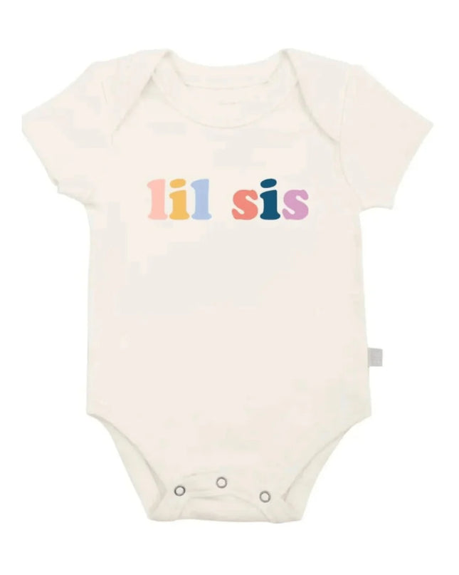 Organic Cotton "Lil Sis" Baby Onesie - Giggles & Glitter