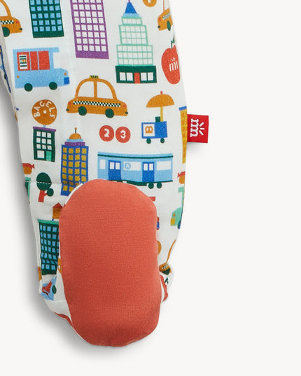 NYC Print Baby Footie Pajamas