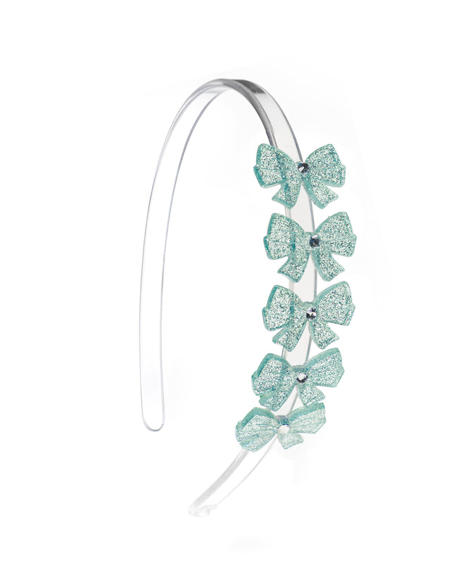 Mint Shimmer Bows Headband