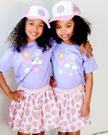 Sweet Wink Smiley Patch Trucker Hat - Pink/White - Giggles & Glitter