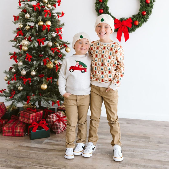 Boys wearing fun and festive Christmas Outfits