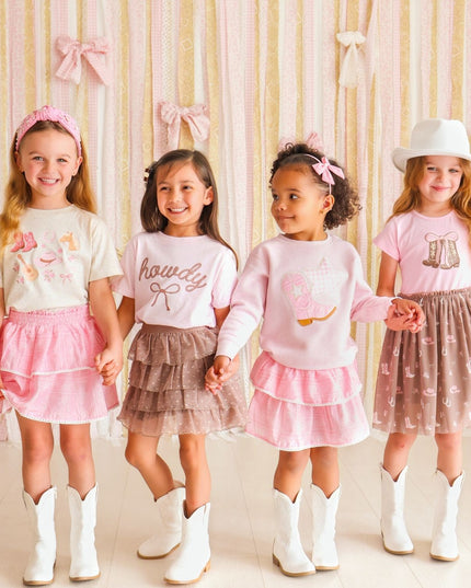 Girls wearing fun and trendy western outfits