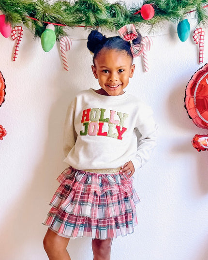Sweet Wink Holly Jolly Patch Christmas Sweatshirt