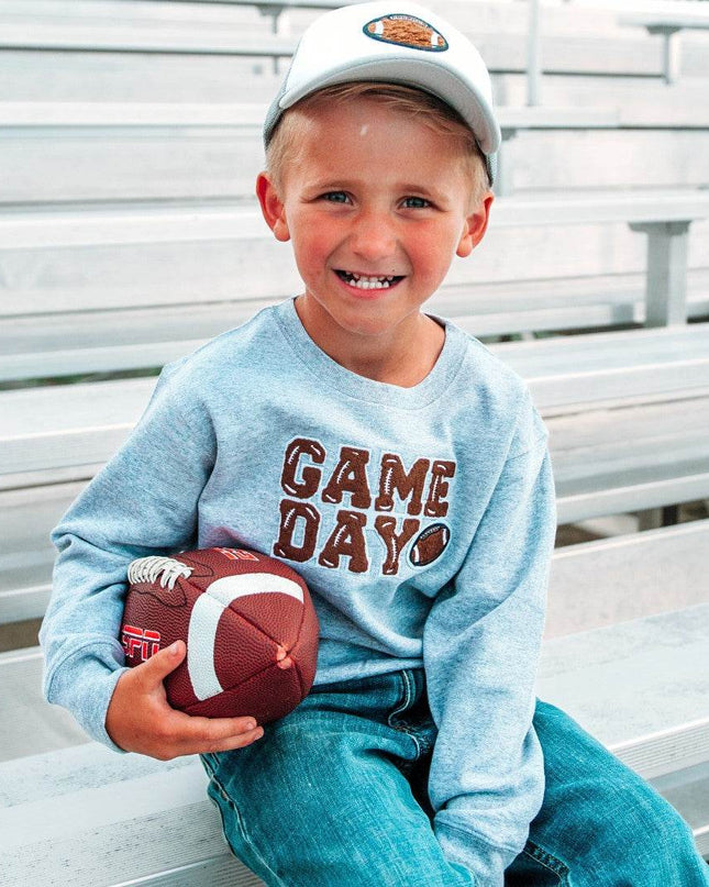Sweet Wink Game Day Patch Sweatshirt - Giggles & Glitter