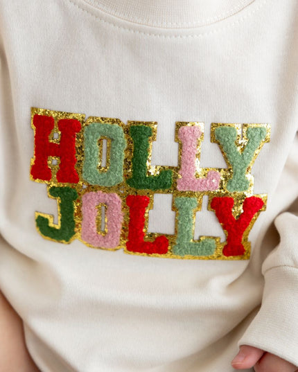 Sweet Wink Holly Jolly Patch Christmas Sweatshirt