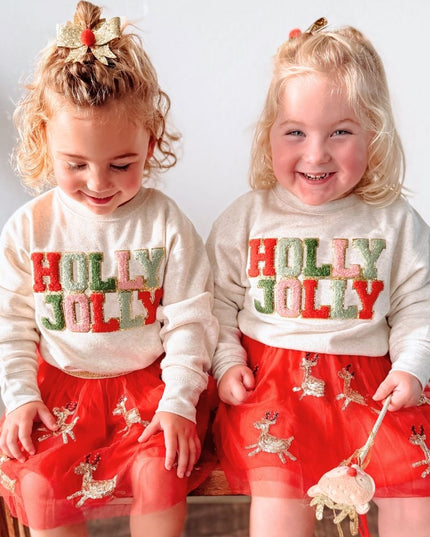 Sweet Wink Reindeer Glitter Christmas Bow Clip