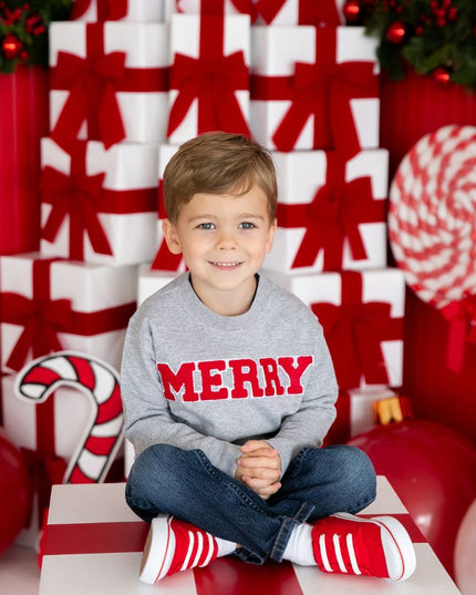 Sweet Wink Merry Patch Christmas Sweatshirt